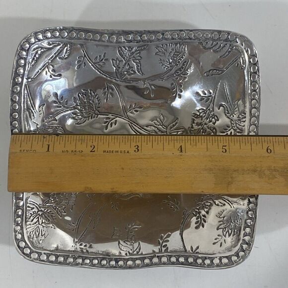 Beatriz Ball 6473 Antik Leyla Small Square Bowl with Pearls 5.75” - Picture 6 of 6